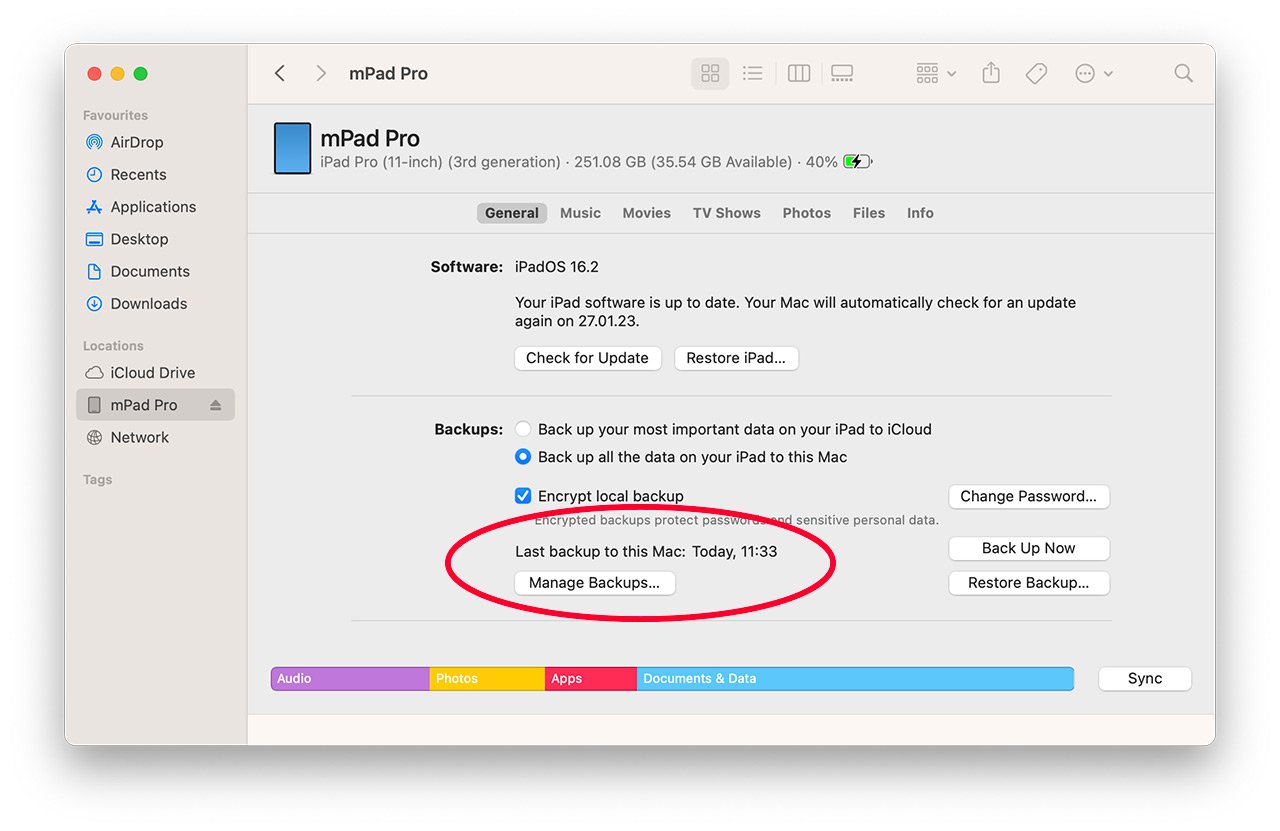 Finder Backup