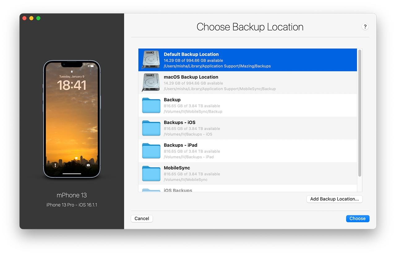 Delete old backup