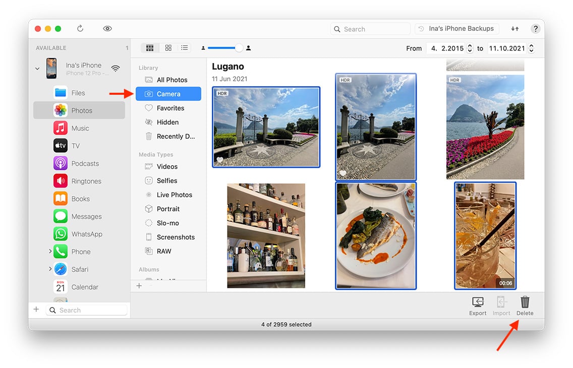 iMazing Camera View
