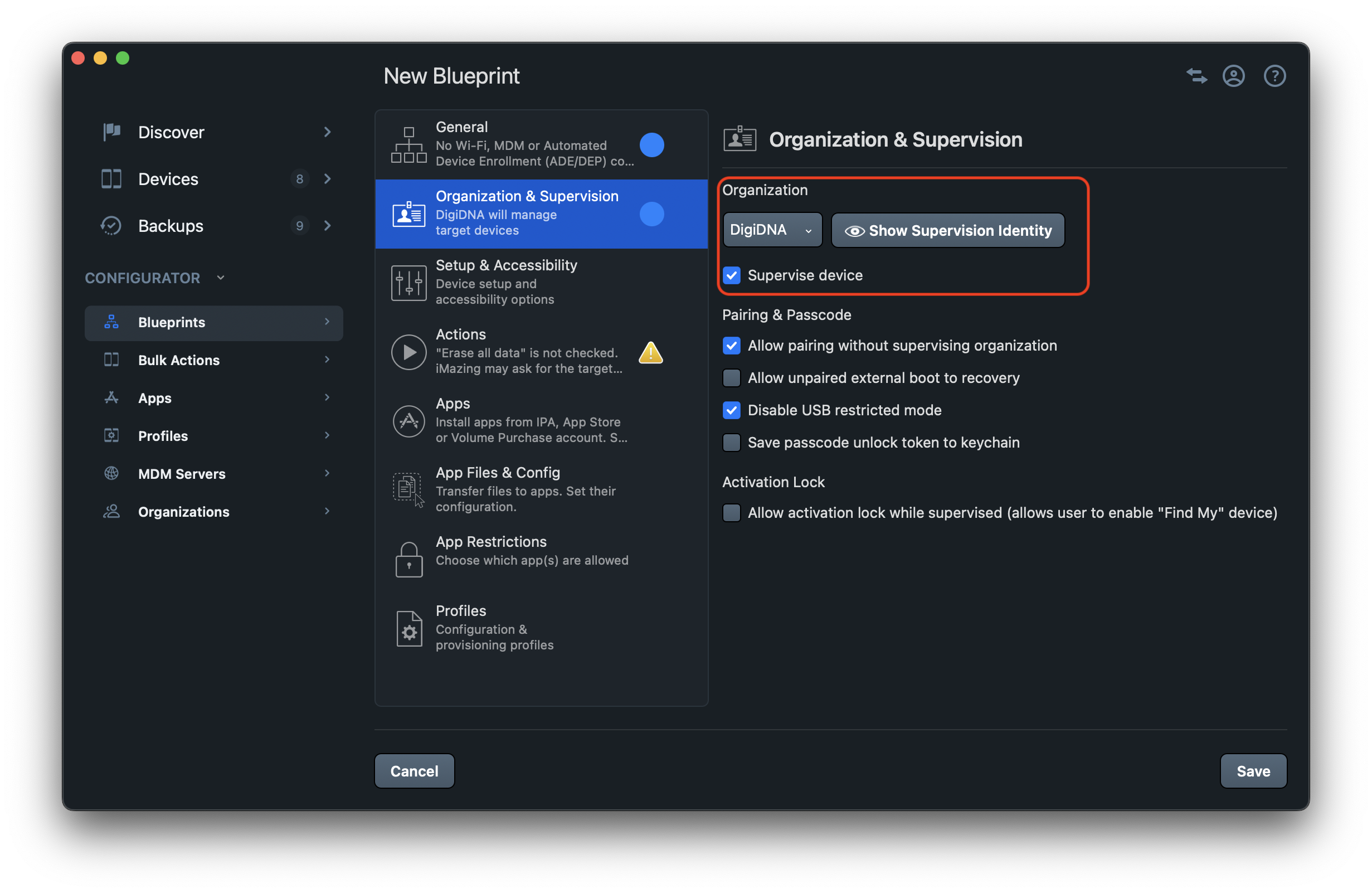 Supervision Identity