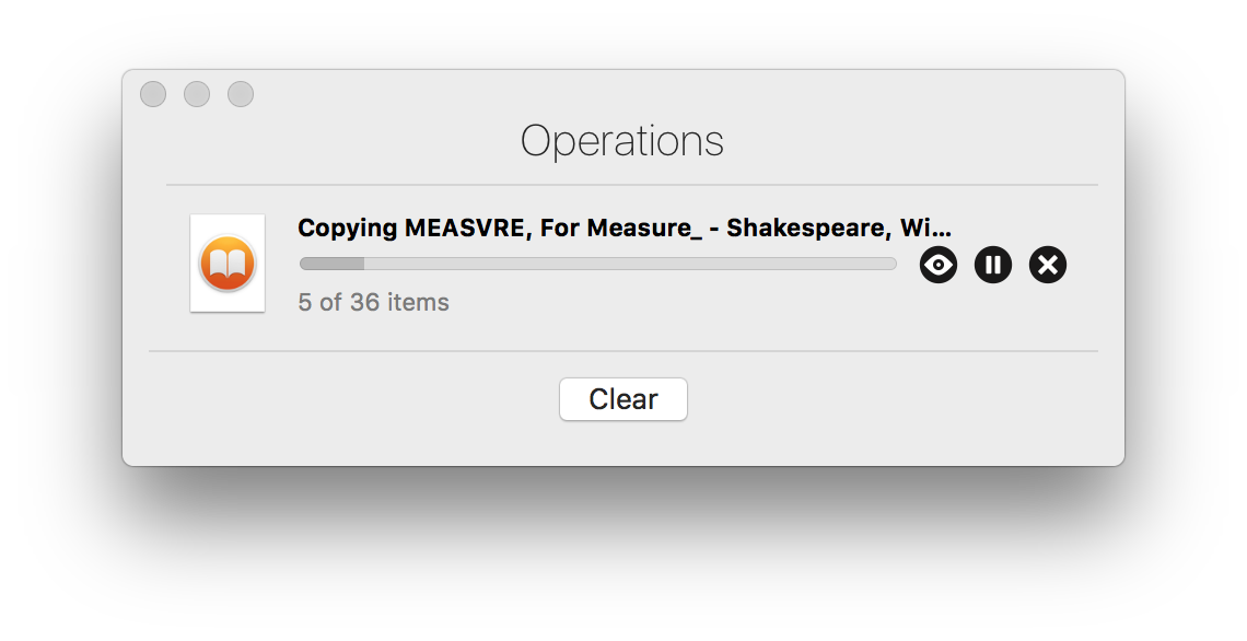 iMazing's Operations Window