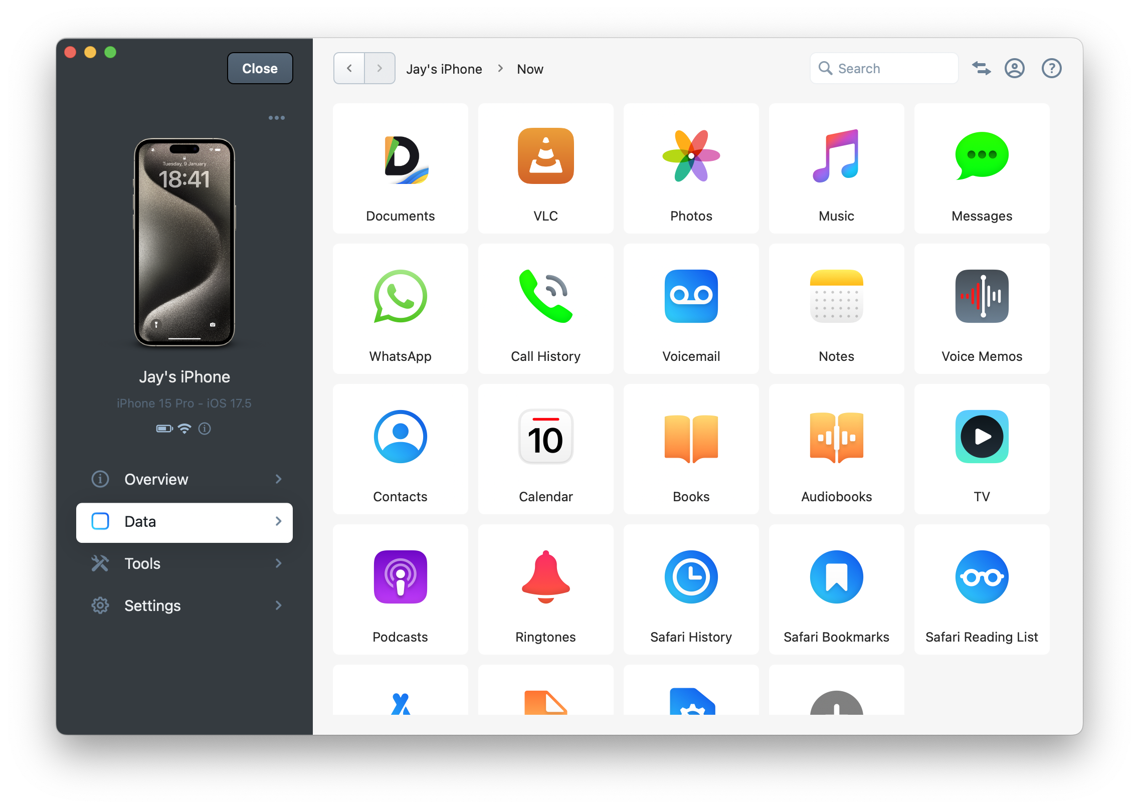 iMazing 3 Device Data