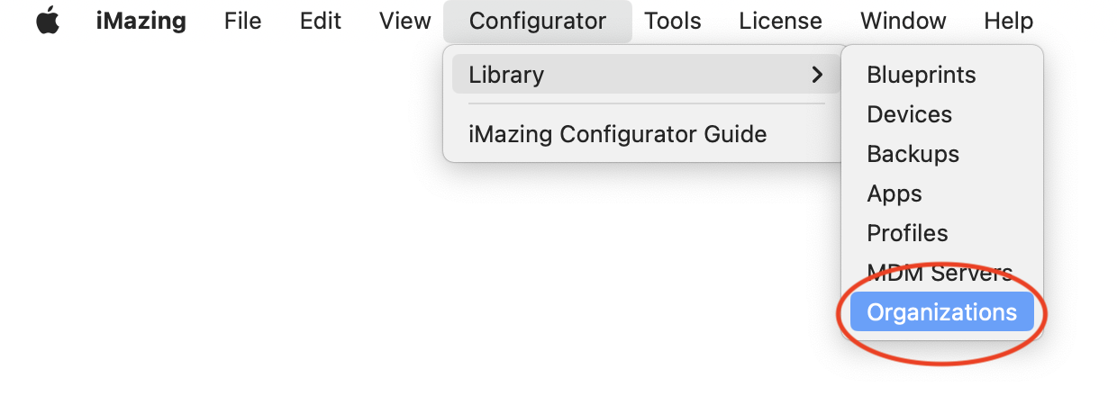 Launch iMazing Configurator