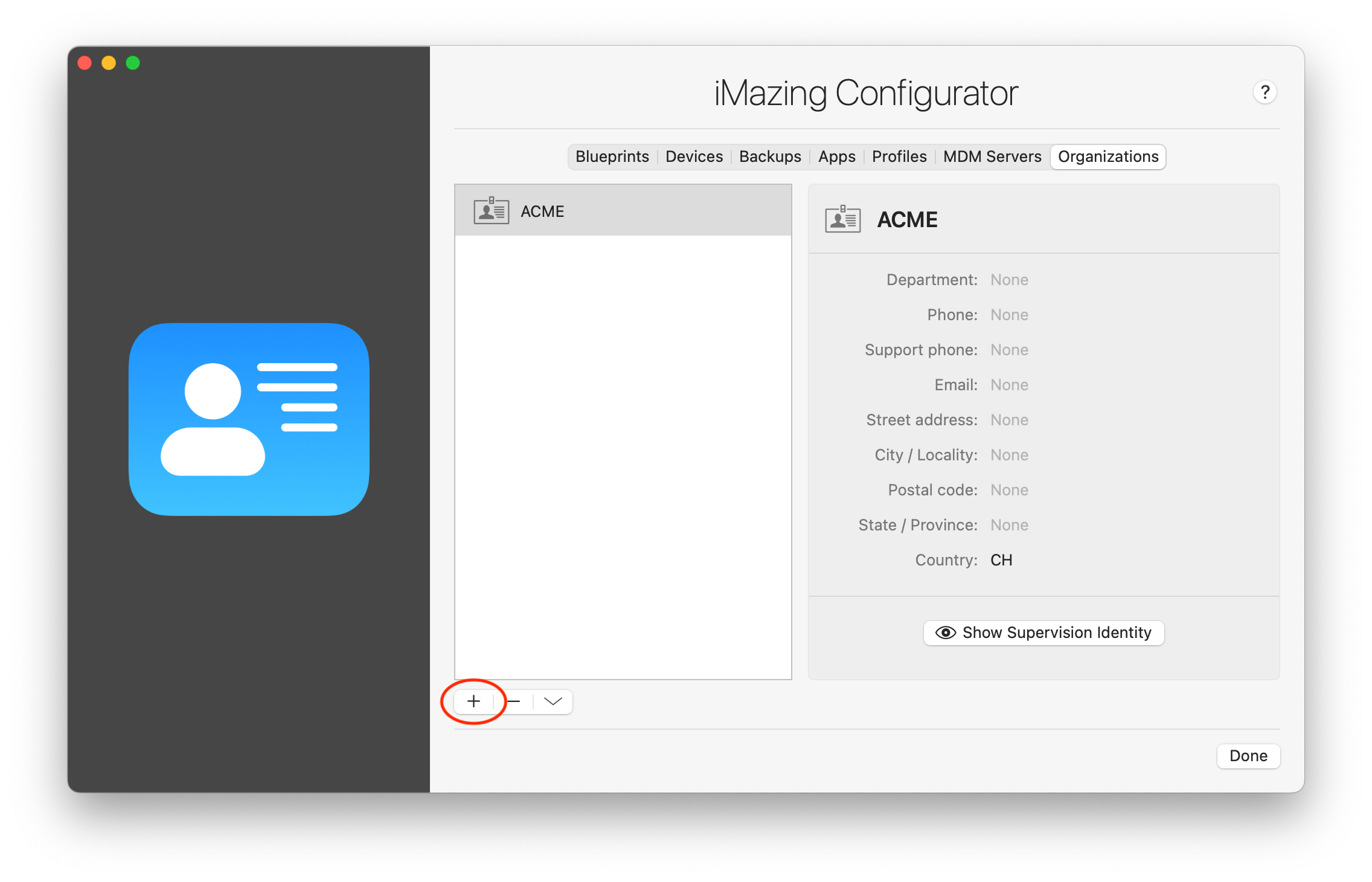 Create an Organization